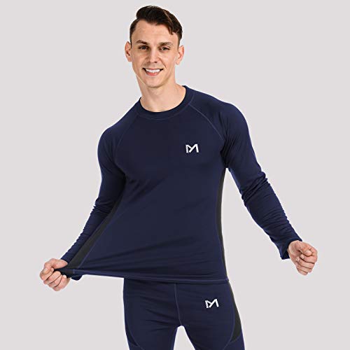 MEETYOO Conjuntos térmicos Hombre, Deportes Ropa Interior térmica Aire Libre Base Layer Thermo Function Ropa Deportiva de Invierno para Running Ciclismo Esquí