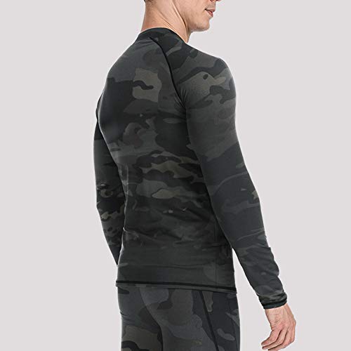 MEETYOO Conjuntos térmicos Hombre, Deportes Ropa Interior térmica Aire Libre Base Layer Thermo Function Ropa Deportiva de Invierno para Running Ciclismo Esquí