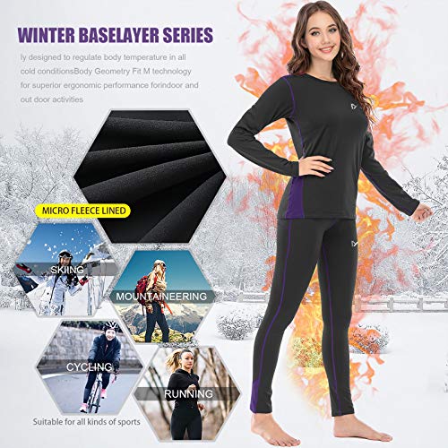 MEETYOO Conjuntos térmicos Mujer, Ropa Interior termica Invierno Base Layer Thermo Pantalones para Running Ciclismo Esquí MEETYOO Conjuntos térmicos Mujer, Ropa Interior termica Invierno Base Layer Thermo Pantalones para Running Ciclismo Esquí