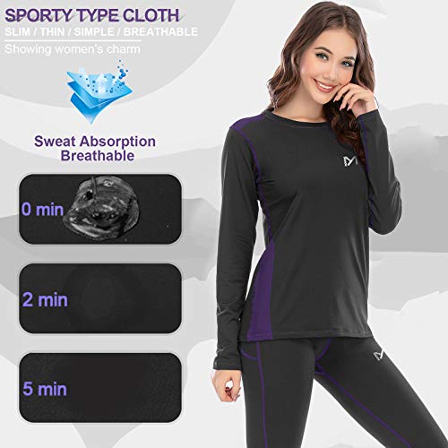MEETYOO Conjuntos térmicos Mujer, Ropa Interior termica Invierno Base Layer Thermo Pantalones para Running Ciclismo Esquí MEETYOO Conjuntos térmicos Mujer, Ropa Interior termica Invierno Base Layer Thermo Pantalones para Running Ciclismo Esquí