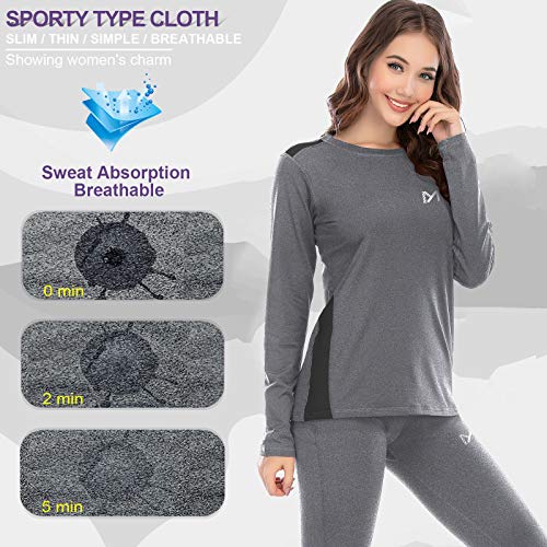 MEETYOO Conjuntos térmicos Mujer, Ropa Interior termica Invierno Base Layer Thermo Pantalones para Running Ciclismo Esquí MEETYOO Conjuntos térmicos Mujer, Ropa Interior termica Invierno Base Layer Thermo Pantalones para Running Ciclismo Esquí