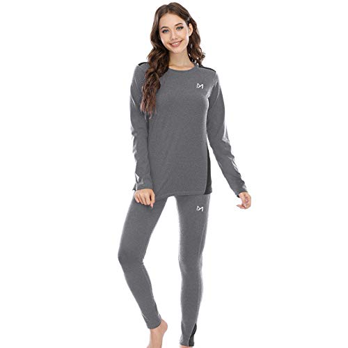 MEETYOO Conjuntos térmicos Mujer, Ropa Interior termica Invierno Base Layer Thermo Pantalones para Running Ciclismo Esquí MEETYOO Conjuntos térmicos Mujer, Ropa Interior termica Invierno Base Layer Thermo Pantalones para Running Ciclismo Esquí