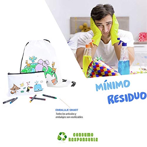 Mega Pack de 30 Estuches para Pintar con Ceras - Original Regalo para Cumpleaños, Fiestas Infantiles en el Colegio y Comuniones - Incluye Lápiz Flexible -Diversión Asegurada