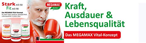 MEGAMAX - Aufbaukost - Suplemento para Ganar Peso y Masa Muscular - Vainilla - Solo un 0,5% de Grasa - 500 g