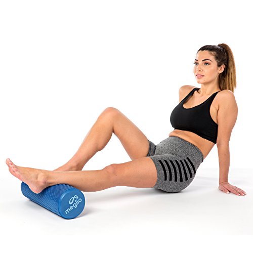 MEGLIO Rodillo de Masaje de Alta Densidad (45cm). Ideal para Masajes y Liberación Miofascial Fitness, Yoga, Pilates. Color Azul con guía de Ejercicio Gratis MEGLIO Rodillo de Masaje de Alta Densidad (45cm). Ideal para Masajes y Liberación Miofascial Fitness, Yoga, Pilates. Color Azul con guía de Ejercicio Gratis
