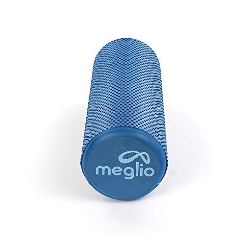 MEGLIO Rodillo de Masaje de Alta Densidad (45cm). Ideal para Masajes y Liberación Miofascial Fitness, Yoga, Pilates. Color Azul con guía de Ejercicio Gratis MEGLIO Rodillo de Masaje de Alta Densidad (45cm). Ideal para Masajes y Liberación Miofascial Fitness, Yoga, Pilates. Color Azul con guía de Ejercicio Gratis