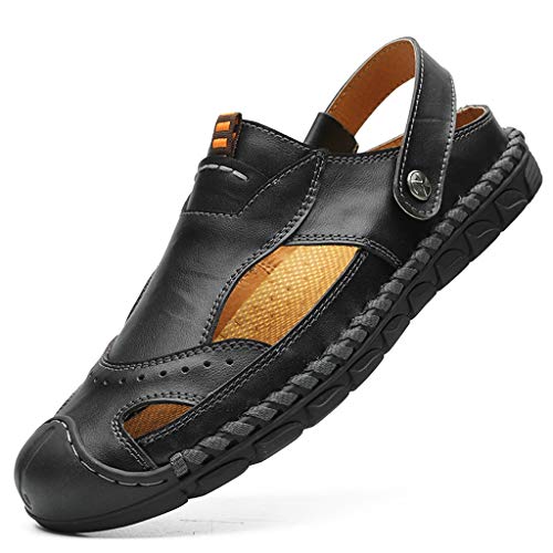 MEIbax Verano Sandalias de Deslizamiento de los Hombres Zapatos de Agua al Aire Libre Zapatillas de Dedo del pie Sandalias de Gran tamaño para Hombre Chanclas caseras de Hombre Zapatos de Playa