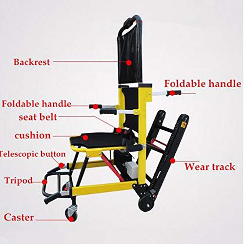 MEICHEN Silla de Ruedas eléctrica Plegable para Subir y Bajar escaleras Escalera de orugas trepadora eléctrica Silla de Ruedas MEICHEN Silla de Ruedas eléctrica Plegable para Subir y Bajar escaleras Escalera de orugas trepadora eléctrica Silla de Ruedas