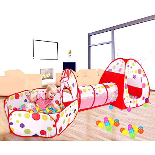 Meigirlxy Tiendas de campaña para niños, Pop Up Tienda de Juegos Plegable con Casita Infantil, Tunel Infantil, Piscina de Bolas (Bolas NO Incluido) Meigirlxy Tiendas de campaña para niños, Pop Up Tienda de Juegos Plegable con Casita Infantil, Tunel Infantil, Piscina de Bolas (Bolas NO Incluido)