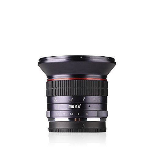 Meike 12mm F/2.8 Ultra Wide Angle Manual Foucs Prime Lens for Sony E Mount APS-C Mirrorless Cameras A7III A9 NEX3 A6400 A5000 A6500