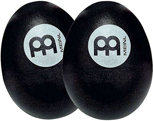 Meinl Percussion ES2-BK - Juego de shakers con forma de huevo, color negro