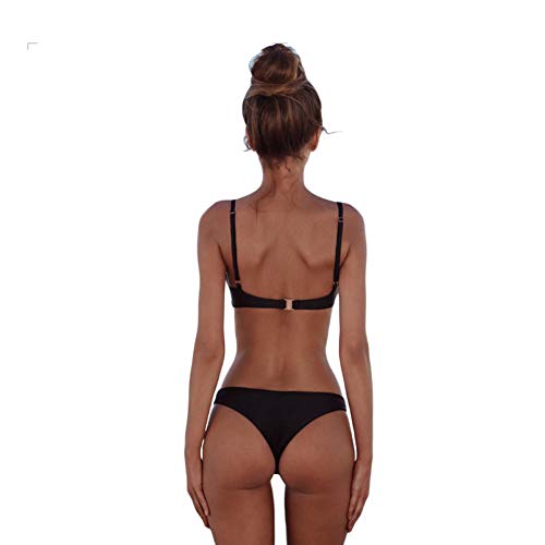 meioro Conjuntos de Bikinis para Mujer Push Up Bikini Traje de baƱo de Tanga de Cintura Baja Trajes de baƱo Adecuado Viajes Playa La Natacion (XL, Negro) meioro Conjuntos de Bikinis para Mujer Push Up Bikini Traje de baƱo de Tanga de Cintura Baja Trajes de baƱo Adecuado Viajes Playa La Natacion (XL, Negro)