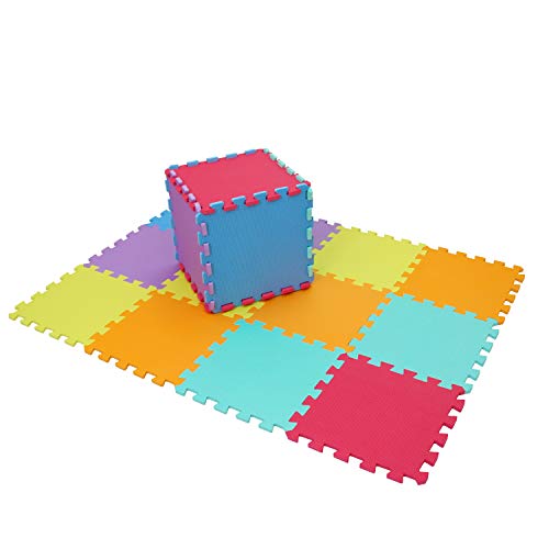 meiqicool - Alfombrilla de Espuma para bebés y niños | 18 baldosas de Espuma EVA para Piso | más Gruesas y Suaves para Arrastrar y Aprender | 100% seguras, Alfombra Puzzle Bebe meiqicool - Alfombrilla de Espuma para bebés y niños | 18 baldosas de Espuma EVA para Piso | más Gruesas y Suaves para Arrastrar y Aprender | 100% seguras, Alfombra Puzzle Bebe