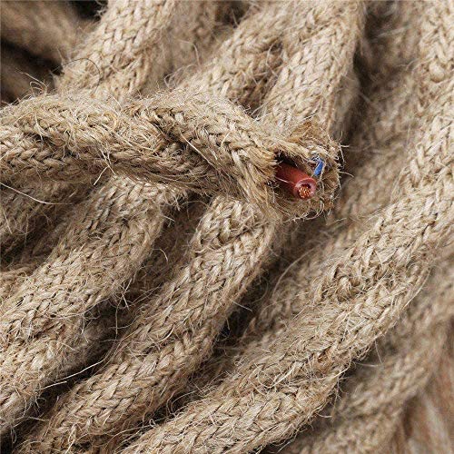 Meirrai Iluminación Led Cable Textil Para Lámpara 5m 2 Núcleos 0,75 Mm² Cable Eléctrico Lino Trenzado Cable De Tela Recubierto De Textil Cable De Alimentación Para Bricolaje, Lino Meirrai Iluminación Led Cable Textil Para Lámpara 5m 2 Núcleos 0,75 Mm² Cable Eléctrico Lino Trenzado Cable De Tela Recubierto De Textil Cable De Alimentación Para Bricolaje, Lino