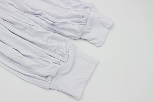 MEISHINE® Mujer Pantalones de Yoga Algodón Modal Harem Pantalón Polainas por Danza, Yoga, Ganduleado, Fitness - Muy Suave (Size XL, Blanco) MEISHINE® Mujer Pantalones de Yoga Algodón Modal Harem Pantalón Polainas por Danza, Yoga, Ganduleado, Fitness - Muy Suave (Size XL, Blanco)