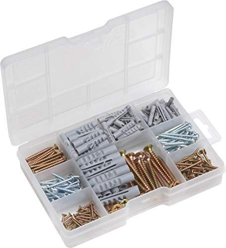 Meister 947320 - Caja de surtido de tornillos y tacos, 233 unidades Meister 947320 - Caja de surtido de tornillos y tacos, 233 unidades