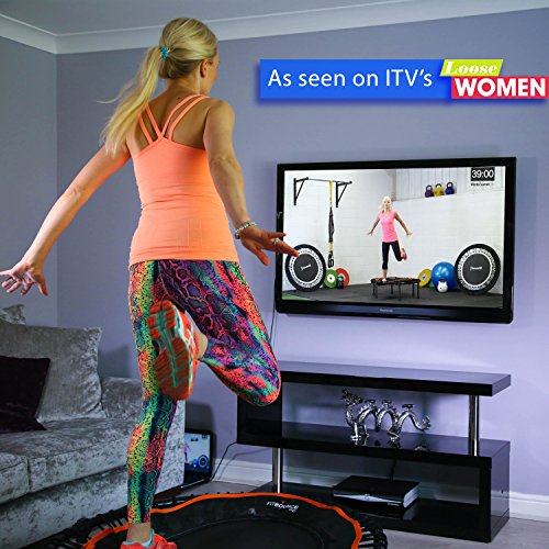 Mejor vendido Fit Bounce Pro II - Rebounder Mini Trampolín Silencioso con Cuerda Elástica Aparato para Ejercicio Cardiovascular Salto de. Incluye DVD y bolsa de almacenamiento. Mejor vendido Fit Bounce Pro II - Rebounder Mini Trampolín Silencioso con Cuerda Elástica Aparato para Ejercicio Cardiovascular Salto de. Incluye DVD y bolsa de almacenamiento.