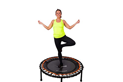 Mejor vendido Fit Bounce Pro II - Rebounder Mini Trampolín Silencioso con Cuerda Elástica Aparato para Ejercicio Cardiovascular Salto de. Incluye DVD y bolsa de almacenamiento.