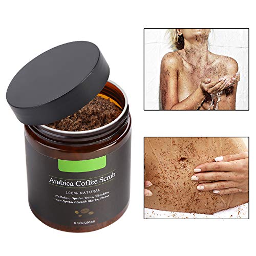 Melao Exfoliante corporal de café 100% natural, hidratante, 250 ml