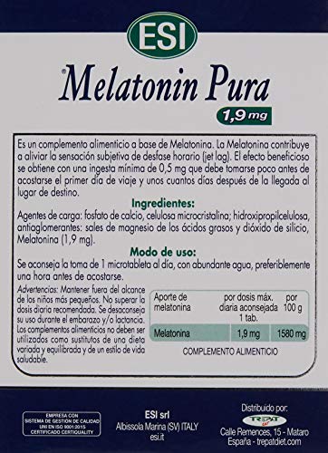 MELATONINA PURA 1,9 mg 60 Tabs
