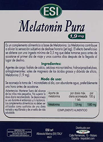 MELATONINA PURA 1,9 mg 60 Tabs MELATONINA PURA 1,9 mg 60 Tabs
