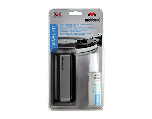 Meliconi Vinyl - Kit de Limpieza Profesional para Todo Tipos de Discos, Color Plata Meliconi Vinyl - Kit de Limpieza Profesional para Todo Tipos de Discos, Color Plata