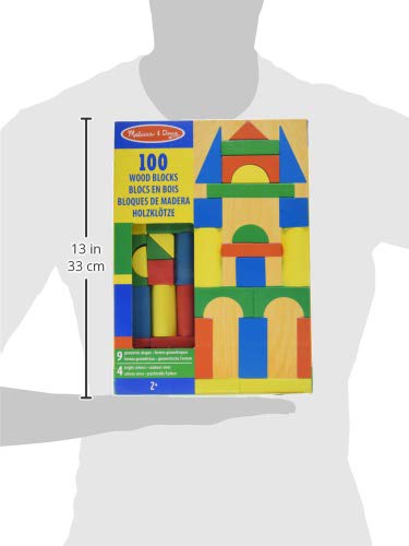 Melissa & Doug- Bloques de Madera 100 Piezas (10481)