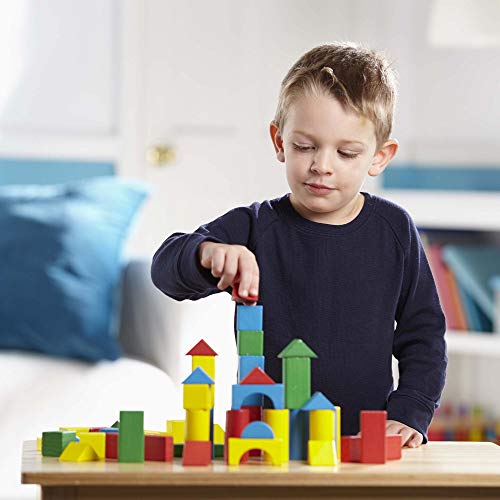 Melissa & Doug- Bloques de Madera 100 Piezas (10481)