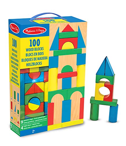 Melissa & Doug- Bloques de Madera 100 Piezas (10481)