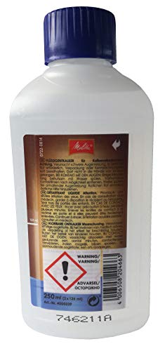 Melitta 4 x anti Calc Flüssigentkalker expreso Máquinas de 250ml Melitta 4 x anti Calc Flüssigentkalker expreso Máquinas de 250ml