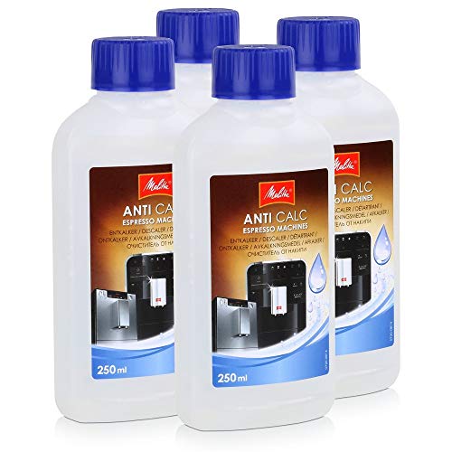 Melitta 4 x anti Calc Flüssigentkalker expreso Máquinas de 250ml Melitta 4 x anti Calc Flüssigentkalker expreso Máquinas de 250ml