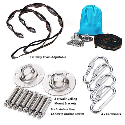 MelkTemn Columpio de Yoga Aéreo Hamaca de Yoga/Yoga Aéreo/Yoga Trapecio,Tafetán de Nailon Antigravedad Swing Sling Inversión para Colgarse y Aliviar el Dolor de Espalda, para Gimnasio, hogar MelkTemn Columpio de Yoga Aéreo Hamaca de Yoga/Yoga Aéreo/Yoga Trapecio,Tafetán de Nailon Antigravedad Swing Sling Inversión para Colgarse y Aliviar el Dolor de Espalda, para Gimnasio, hogar