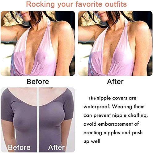 MELLIEX Cubierta de Pezón - Pezoneras Mejorado Silicona Push Up Breast Lift Sujetadores Adhesivos Invisibles Reutilizable Pezón Levantamiento Cubierta MELLIEX Cubierta de Pezón - Pezoneras Mejorado Silicona Push Up Breast Lift Sujetadores Adhesivos Invisibles Reutilizable Pezón Levantamiento Cubierta
