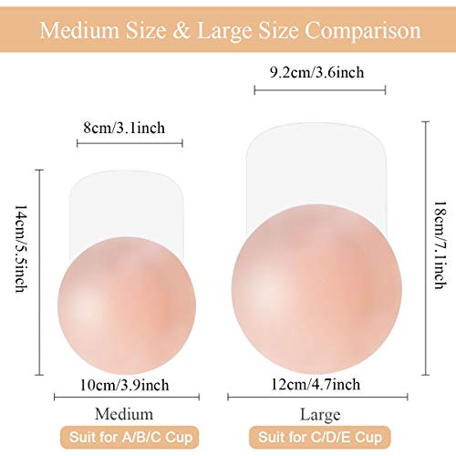 MELLIEX Cubierta de Pezón - Pezoneras Mejorado Silicona Push Up Breast Lift Sujetadores Adhesivos Invisibles Reutilizable Pezón Levantamiento Cubierta MELLIEX Cubierta de Pezón - Pezoneras Mejorado Silicona Push Up Breast Lift Sujetadores Adhesivos Invisibles Reutilizable Pezón Levantamiento Cubierta