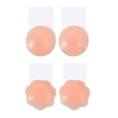 MELLIEX Cubierta de Pezón - Pezoneras Mejorado Silicona Push Up Breast Lift Sujetadores Adhesivos Invisibles Reutilizable Pezón Levantamiento Cubierta MELLIEX Cubierta de Pezón - Pezoneras Mejorado Silicona Push Up Breast Lift Sujetadores Adhesivos Invisibles Reutilizable Pezón Levantamiento Cubierta