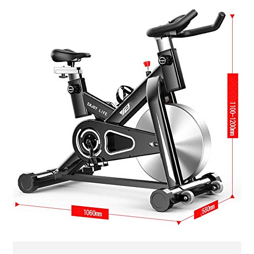 MELLRO Bicicleta de Ejercicio Bicicleta de Spinning Inicio Ultra silencioso Pedal Cubierta Fitness Equipment Bicicletas Deportes para el hogar Gimnasio Cardio Training Entrenamiento