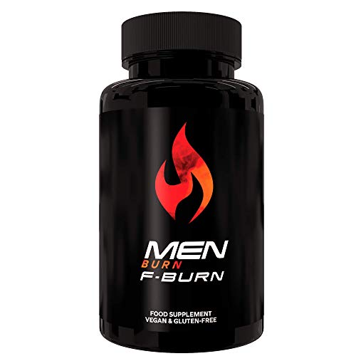 Men Burn F-Burn | Quemador de Grasa 100% Natural | Pérdida de Peso Sin Estimulantes | Poder y Resistencia de Hombres |Pastillas de Dosis Fuerte Para Keto Dieta| 60 Cápsulas Veganas|Fabricado en la UE