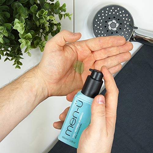 men-ü Fibra muscular 100 ml con libre diario Refresh Champú 100 ml