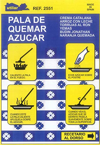 Menajes Utilar Pala de Quemar azúcar 10cm Pavonado. Menajes Utilar Pala de Quemar azúcar 10cm Pavonado.