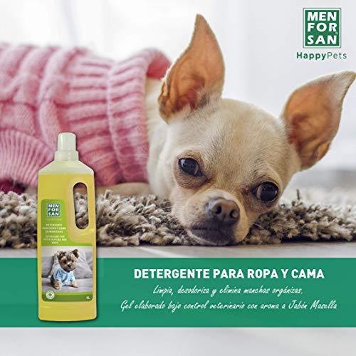 MENFORSAN Detergente para Ropa Y Cama de Mascotas - 1 Litro