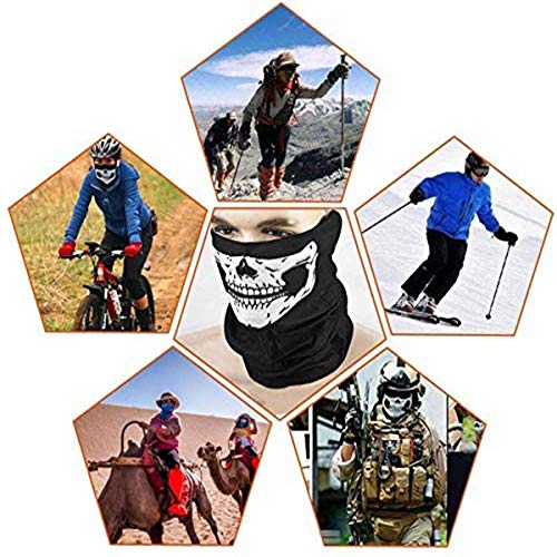 Mengger 10Pcs Elastica Pañuelo Cabeza Verano bandana multifunción bufanda deportiva bragas de cabeza turbante cuello calavera moto bufandas para Hombre Mujer Con 2 pares guantes de protección solar