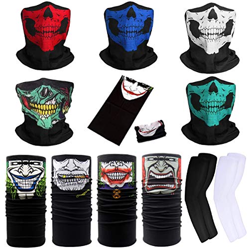 Mengger 10Pcs Elastica Pañuelo Cabeza Verano bandana multifunción bufanda deportiva bragas de cabeza turbante cuello calavera moto bufandas para Hombre Mujer Con 2 pares guantes de protección solar Mengger 10Pcs Elastica Pañuelo Cabeza Verano bandana multifunción bufanda deportiva bragas de cabeza turbante cuello calavera moto bufandas para Hombre Mujer Con 2 pares guantes de protección solar