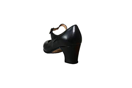 Menkes S.A Zapato Flamenco Piel con Clavos para Mujer Talla 36 Negro