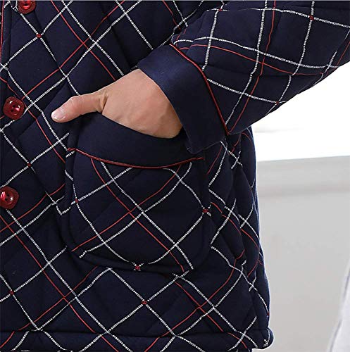 Men's Pyjama Otoño E Invierno para Hombre Fibra De Poliéster Pijama Loungewear/Ropa Interior/Ropa De Dormir/Ropa De Dormir Pantalones De Manga Larga Servicio Doméstico (Ltoxxxl),XL