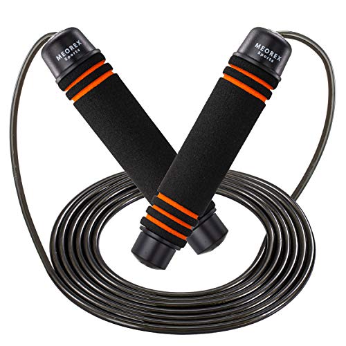 MEOREX Skipping Rope Adult Fitness, Gimnasio de Boxeo Speed Jump Rope Exercise for Men, Women & Kids -Ideal for Calorie,Fat Burning and Home Fitness