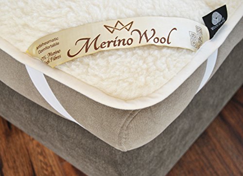 Merino Wool Bedding BABY underblanket 70 x 140 cm mattress topper pad CUNA Manta / CUNA Sábana de Lana Merina Básica Cama para niños Protector de colchón 70 x 140 cm Certificada por Woolmark. Muy suave y confortable. Perfecto para el bebé.