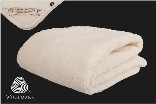 Merino Wool Bedding Mattress Topper Pad 90 x 190 cm Lana Merina Básica Protector de colchón 90 x 190 cm Certificada por Woolmark. Muy Suave y Confortable.