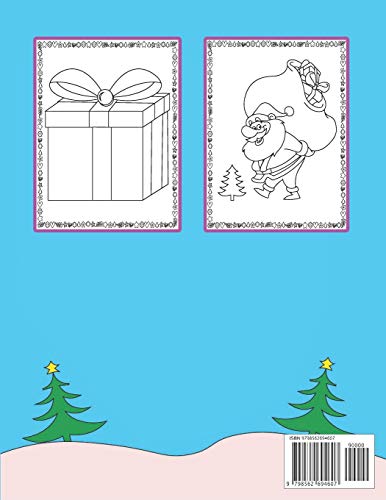 Merry Christmas Coloring Book for Toddlers: 50+ Classic Holiday Images for Kids Ages 2-4 | Children's Xmas Colouring Gift