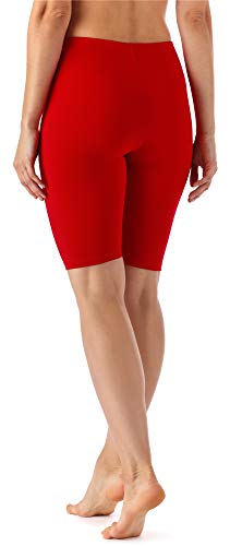 Merry Style Leggins Cortos Mallas Deportivas Mujer MS10-145 (Rojo, L)