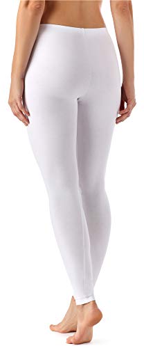 Merry Style Leggins Largos Mallas Deportivas Mujer MS10-143 (Blanco, XL)